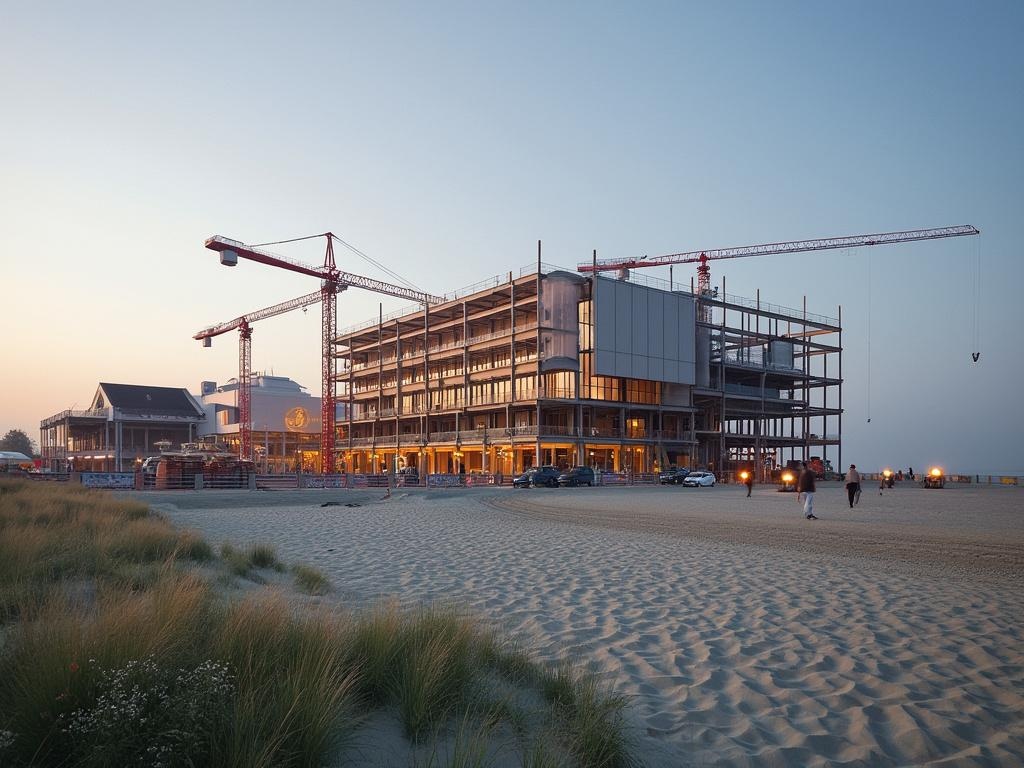À Knokke-Heist, la construction du casino se fait sous (très) haute surveillance